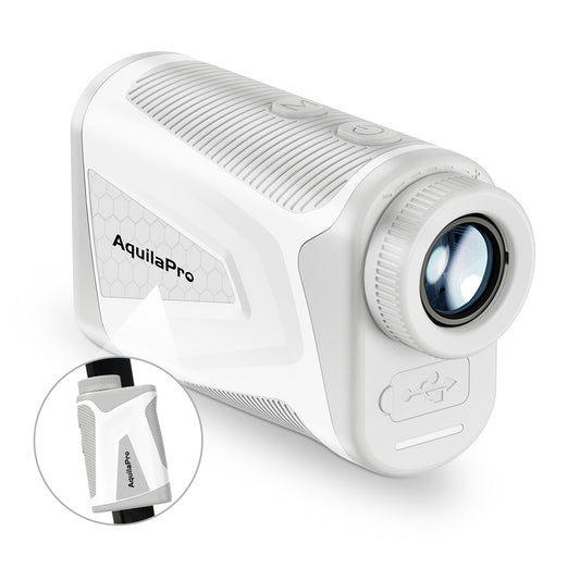 AquilaPro Mini4 Golf Rangefinder with Slope, 1,000 Yards Range Finder Golf, 0.5 Yard Accuracy, Golf Range finder 6X Magnification, Flag Lock Vibration, Rechargeable Golf Laser Rangefinder with Magnet