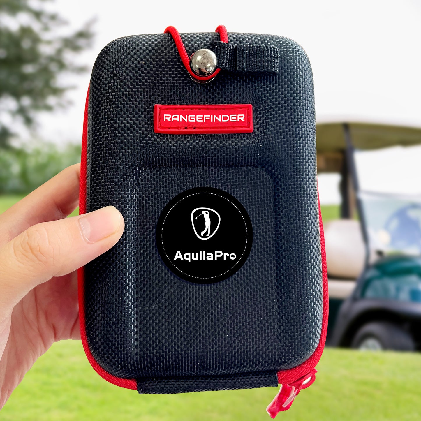 AquilaPro Golf Rangefinder Case, Compatible for Bushnell/Callaway/Tectectec, Waterproof, Shockproof & Moisture-Proof, Includes Carabiner & Hook Strap, Ideal for Golfers/Hunters